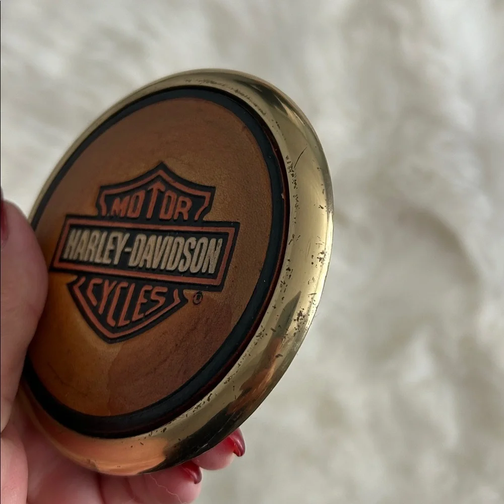 Harley-Davidson vintage Eagle Coasters in Orange and Brown
